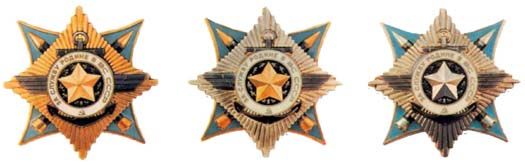 Орден «За службу Родине в Вооруженных Силах СССР» I и II степени.